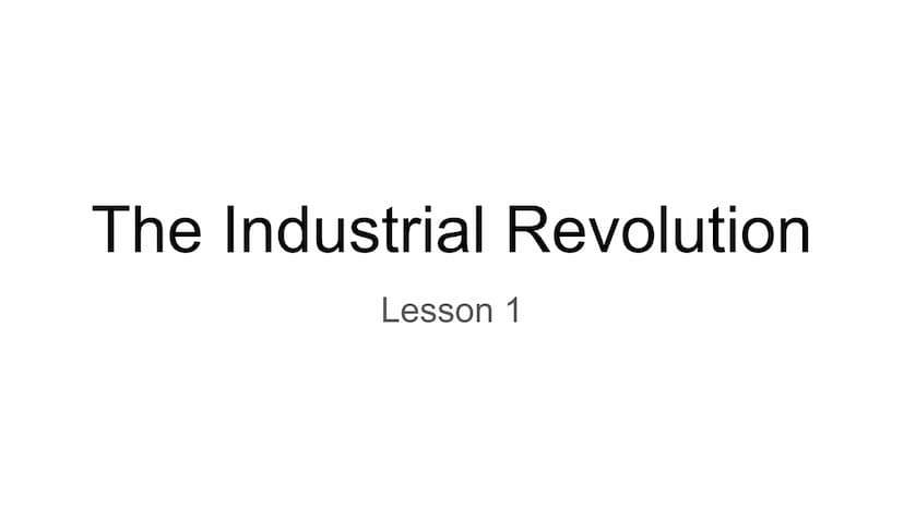 Industrialization and
Nationalism
Chapter 10 The Industrial Revolution
Lesson 1 capital/entrepreneur
Money available for investment.
A perso