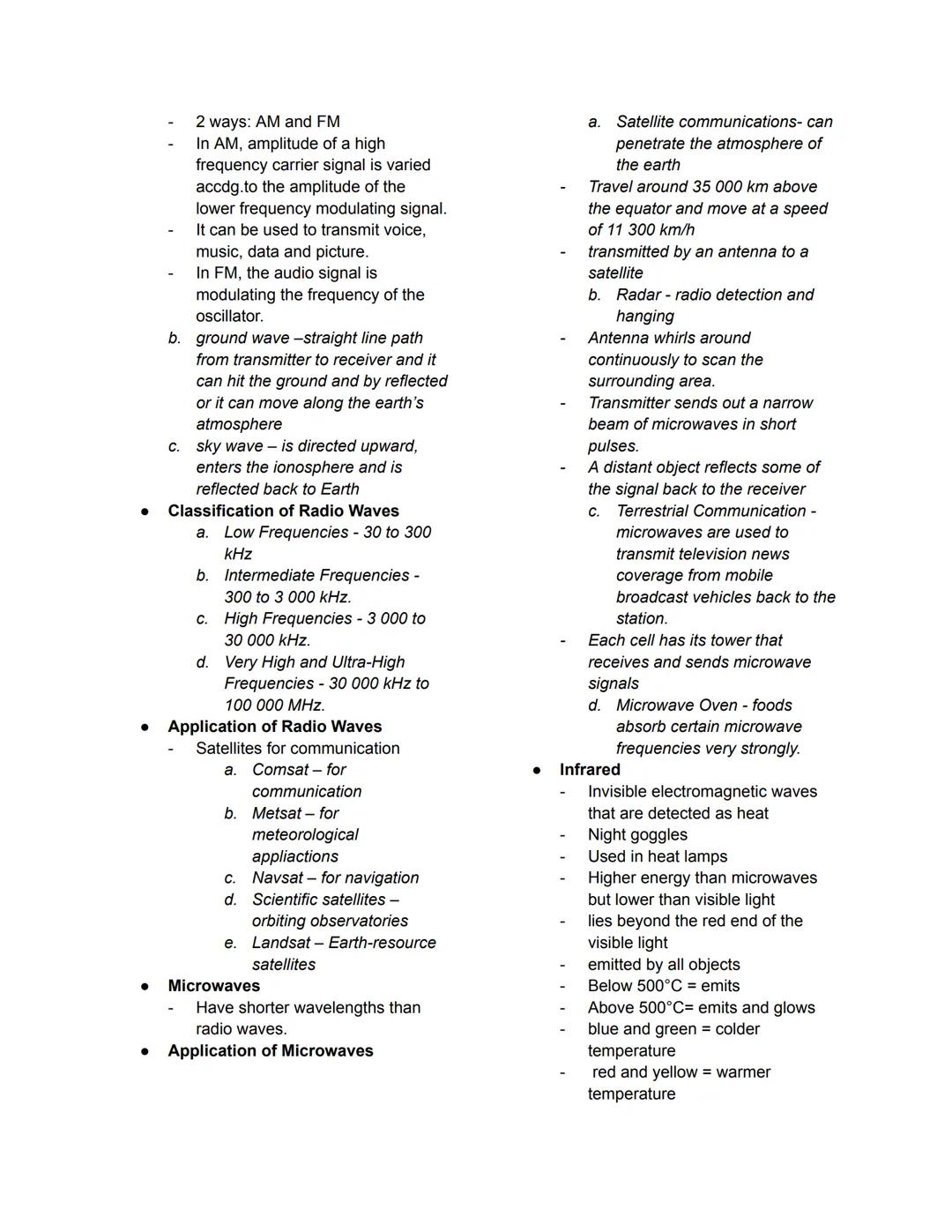 UNIT 3: THE ELECTROMAGNETIC
SPECTRUM
● Electromagnetic Spectrum
●
complete spectrum (or continuum)
of all forms of "light"
electromagnetic w