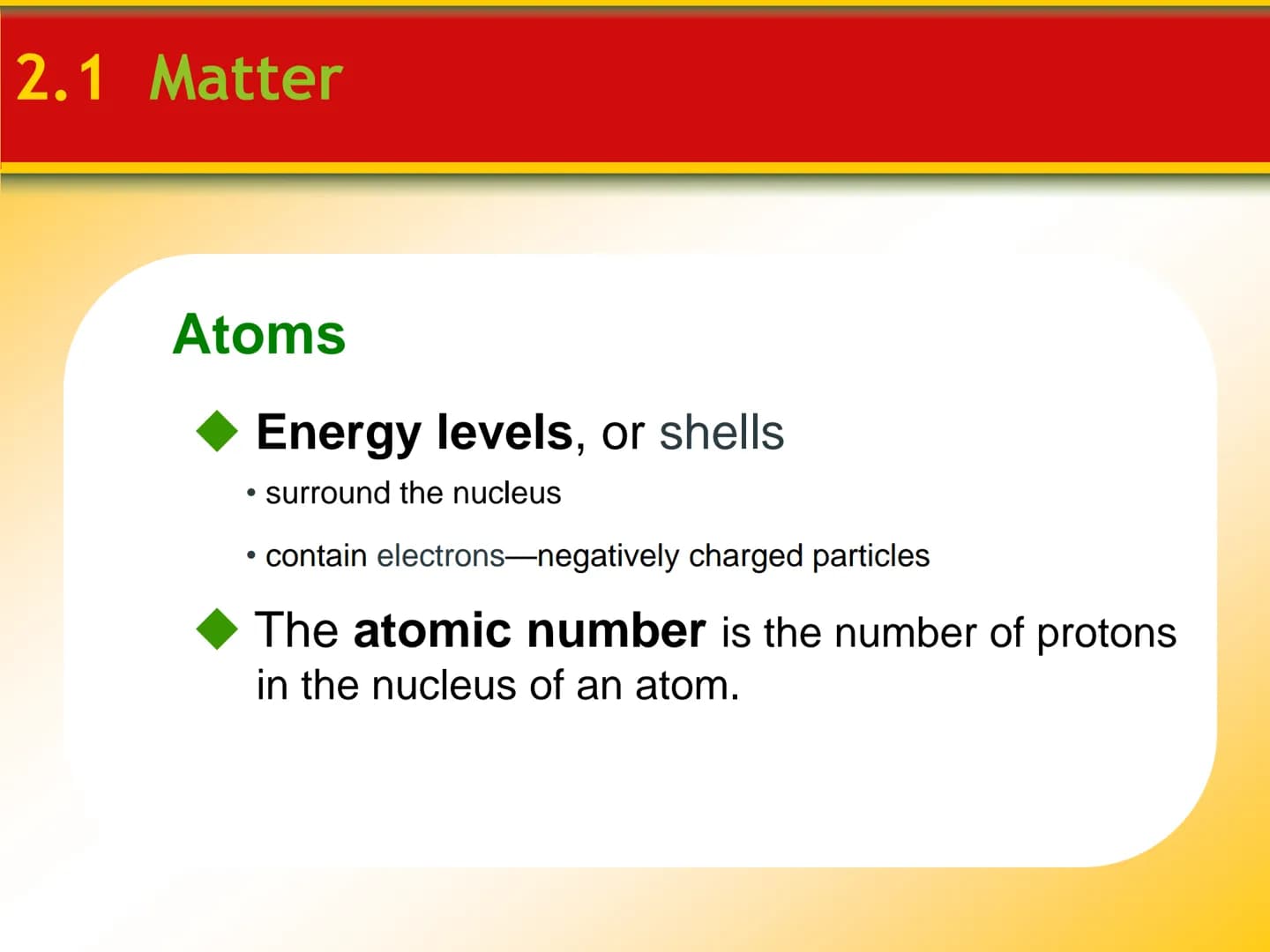 Chapter
2
Minerals 2.1 Matter
Elements and the Periodic Table
Elements are the basic building blocks
of minerals.
Over 100 elements are know