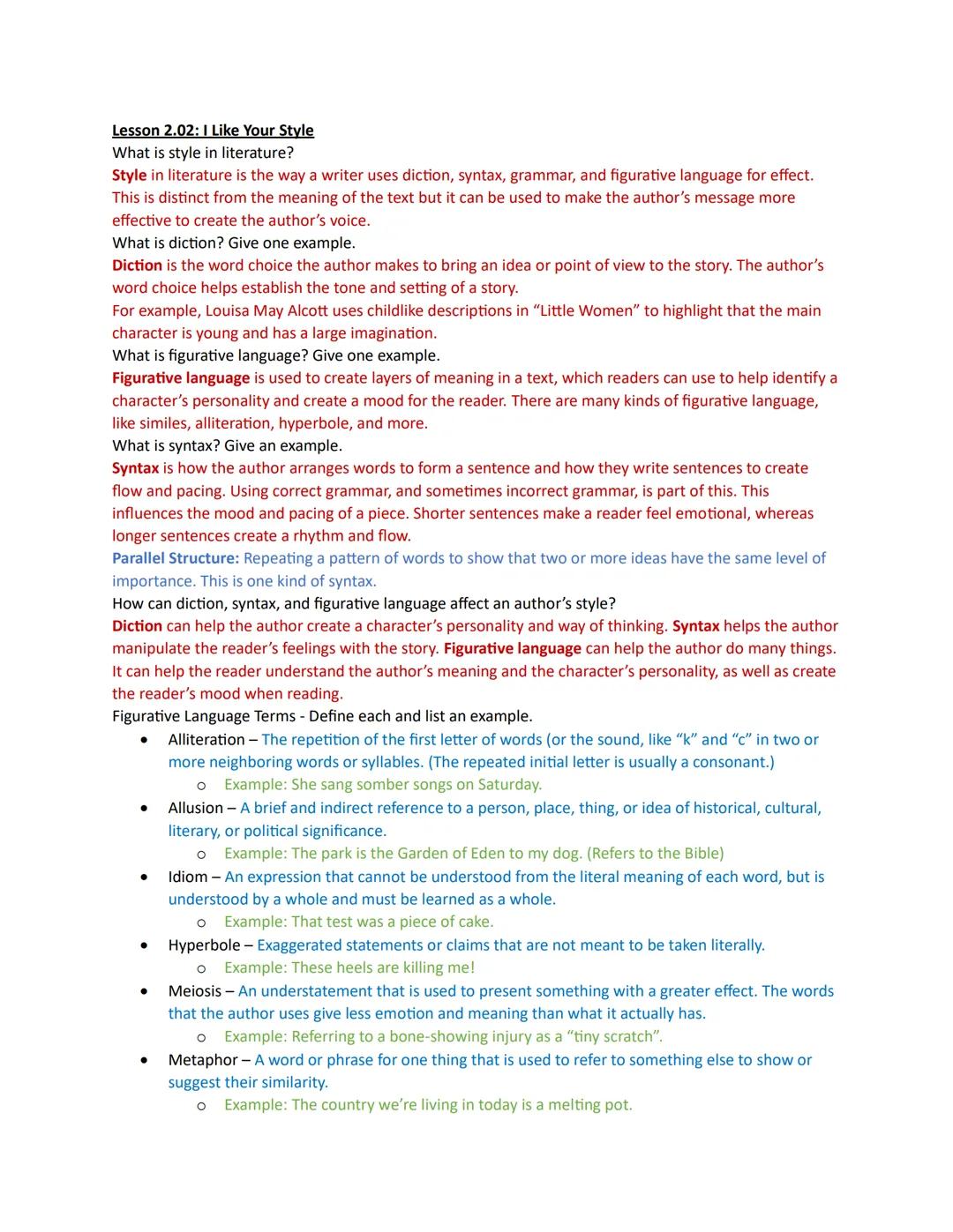 Module 2: Learn From a Classic
Be sure that you complete the "Novel Selection Form" on the announcement page in the course
(at the top of th