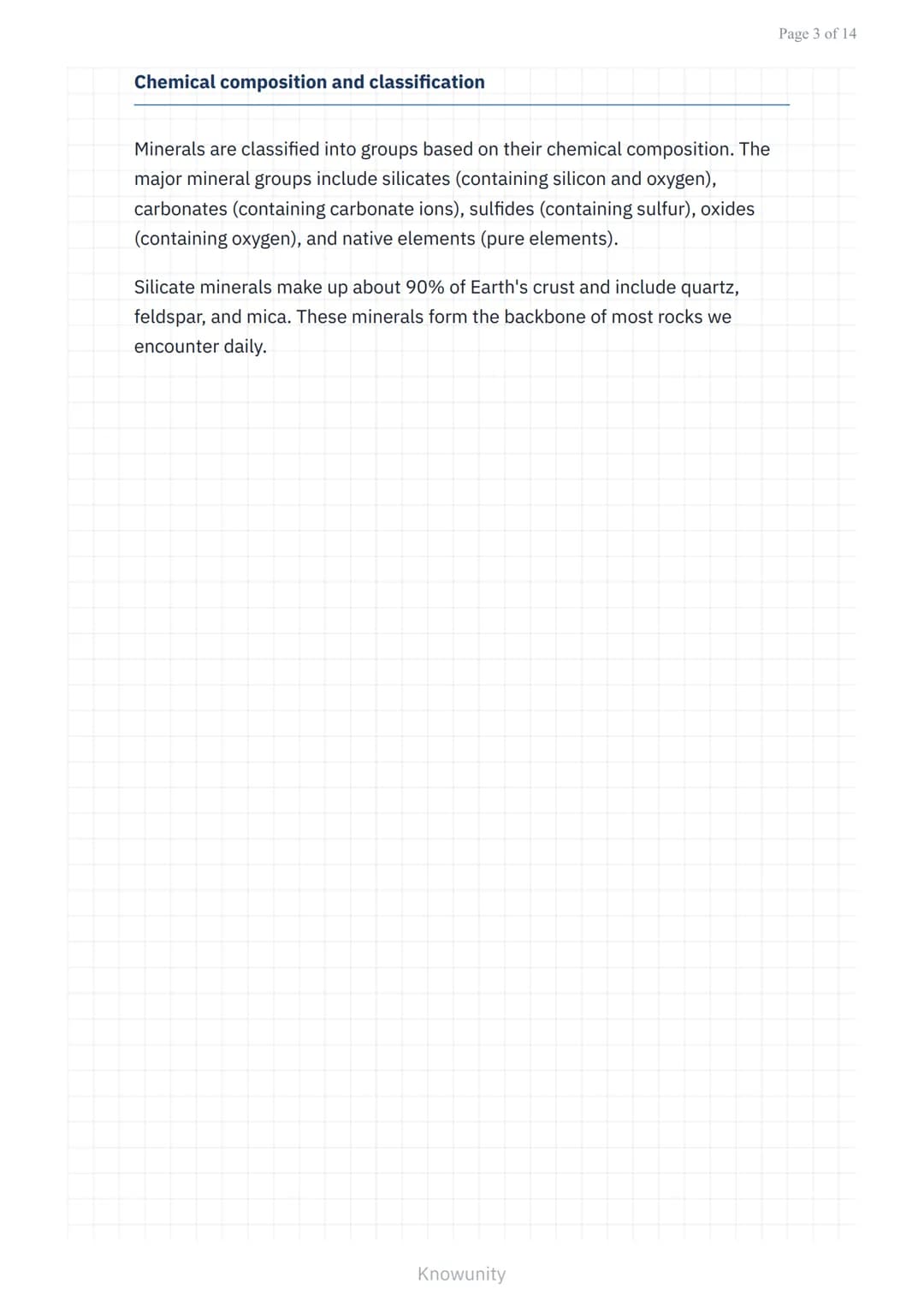Minerals and Rocks: Identification and Uses of Common Philippine
Minerals
Study guide on identifying Philippine minerals and their
practical