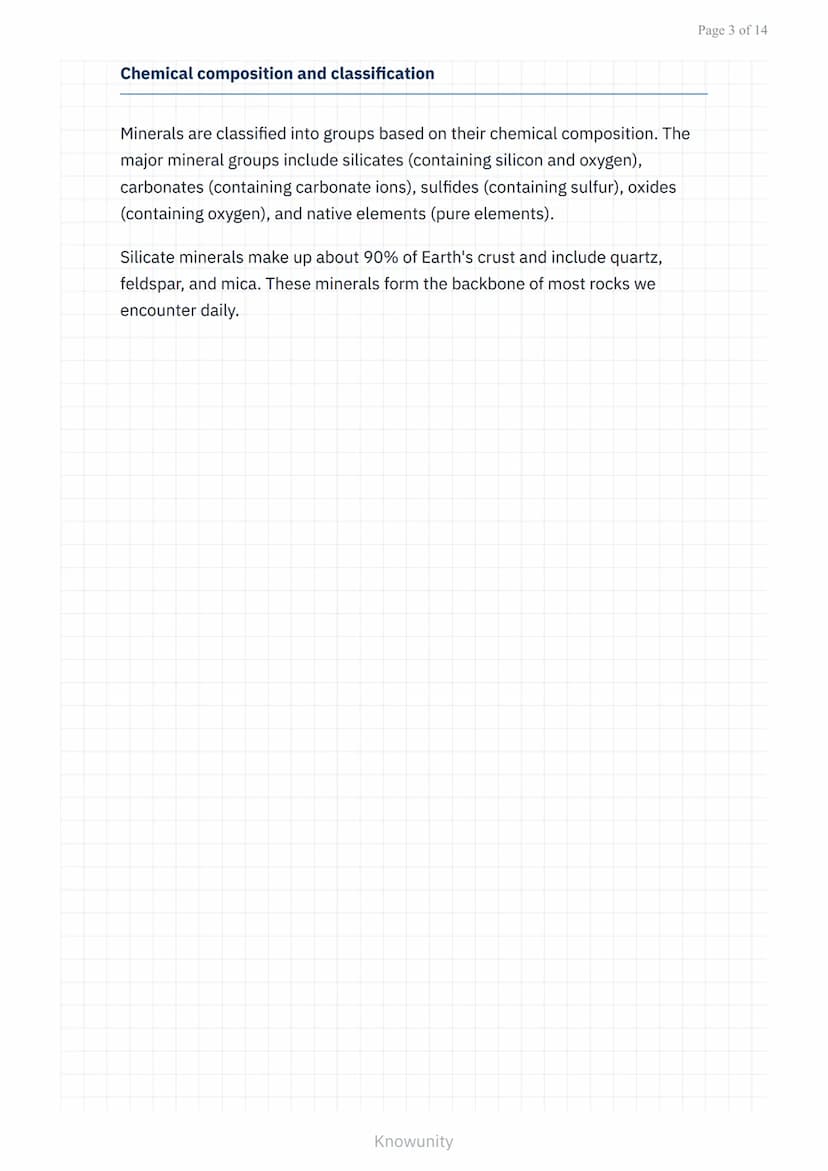 Minerals and Rocks: Identification and Uses of Common Philippine
Minerals
Study guide on identifying Philippine minerals and their
practical