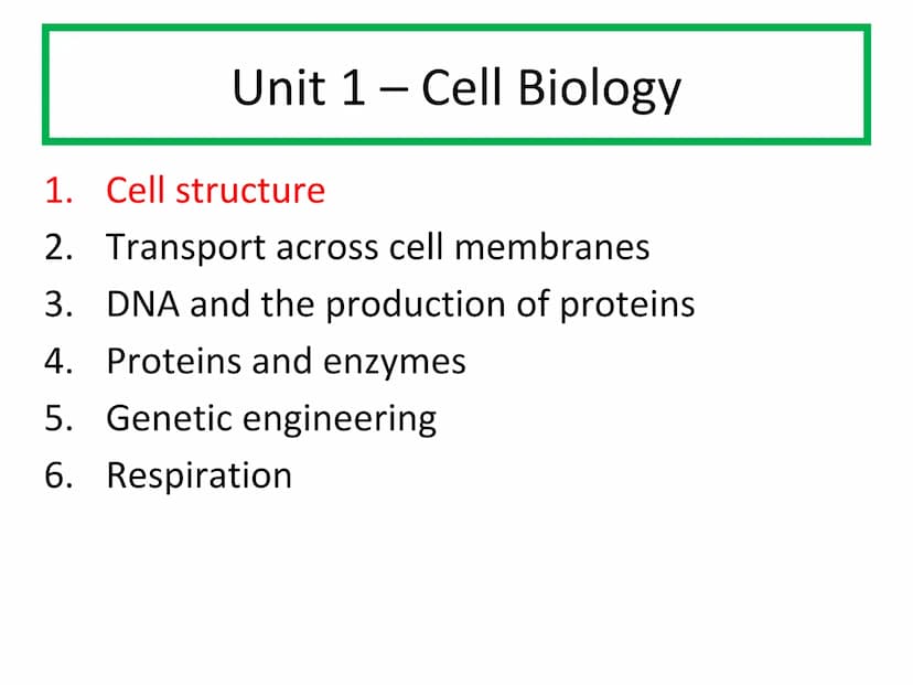 Starter
Answer the following questions in your jotter:
1.Draw and label an animal cell.
2.Draw and label a plant cell.
3. Extension - give a