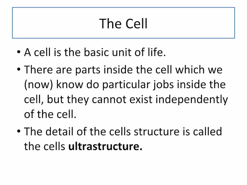 Starter
Answer the following questions in your jotter:
1.Draw and label an animal cell.
2.Draw and label a plant cell.
3. Extension - give a