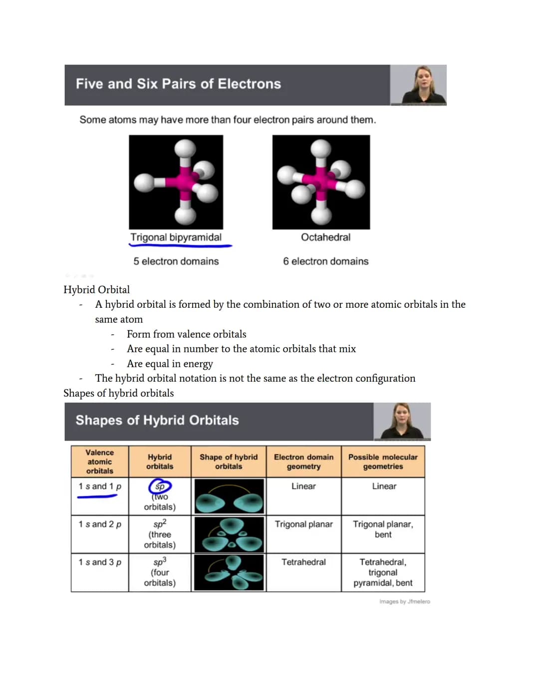 Molecular Geometry
VSEPR Theory
Valence shell electron pair repulsion (VSEPR) theory
- valence electron pairs around an atom are arranged so