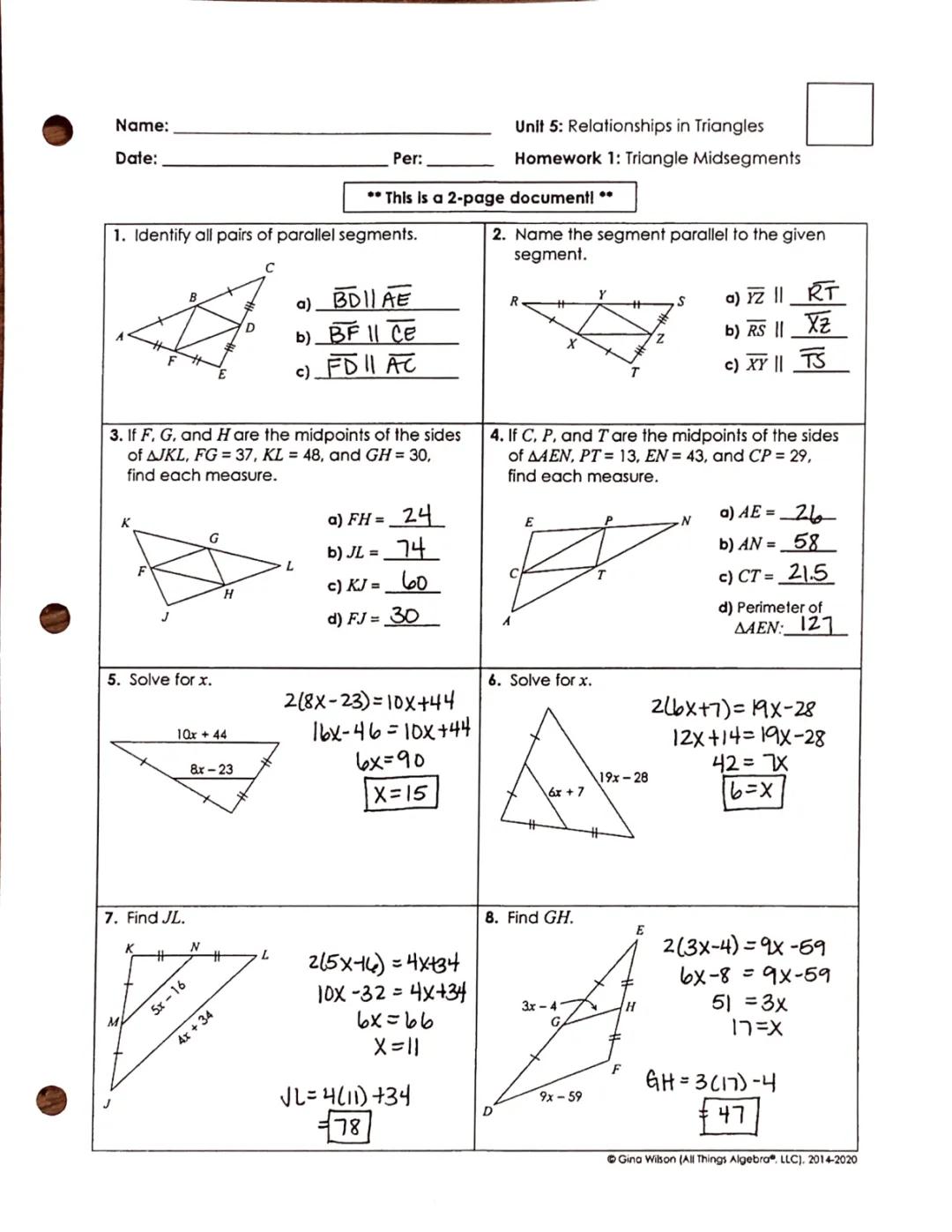 Easy Triangle Midsegments Answers: Formulas, Theorems & Fun Examples!