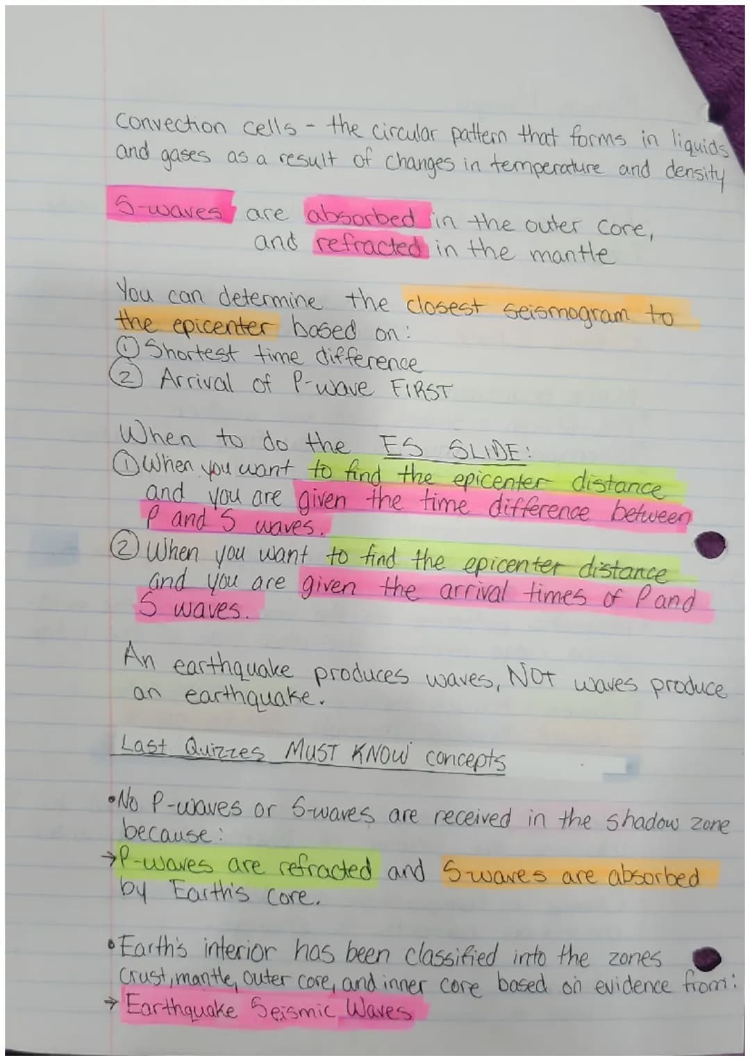 Miranda Mangru
Tectonic Plates Review Sheet
• All continents fit together like a puzzle to make
Pangea.
Continential Crust - thicker and les