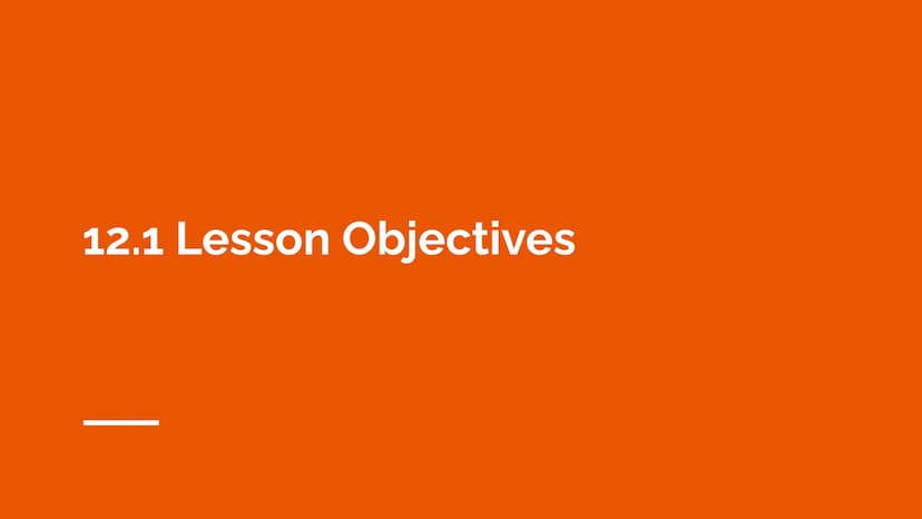 Chapter 12 Lesson Objectives
By: Arshi Maniar, Shreya Arul 12.1 Lesson Objectives Explain the two primary functions of the lymphatic system.
