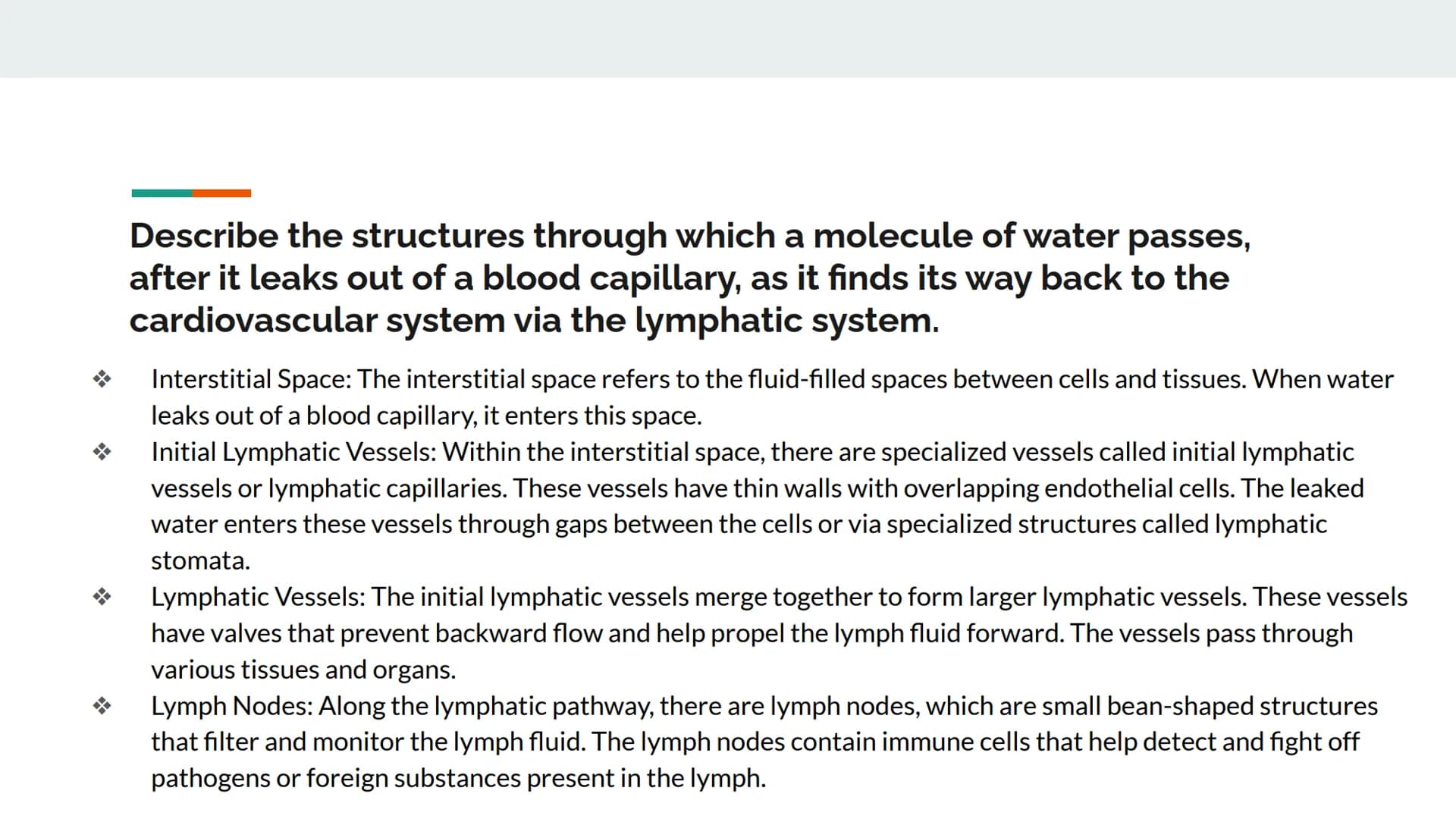 Chapter 12 Lesson Objectives
By: Arshi Maniar, Shreya Arul 12.1 Lesson Objectives Explain the two primary functions of the lymphatic system.