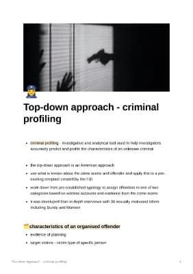 Know Top down approach to offender profiling  thumbnail