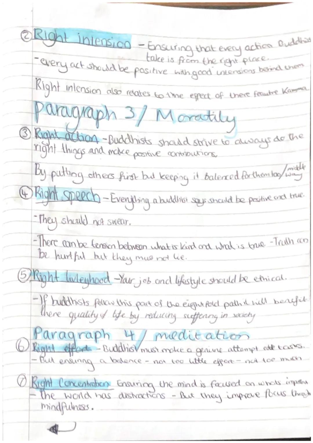 zomarha
# The Eight Fold Path Essay Plan.
## Paragraph 1/ Introduction
- The eight fold path is not a list of rules buta guide to Ni
- The B