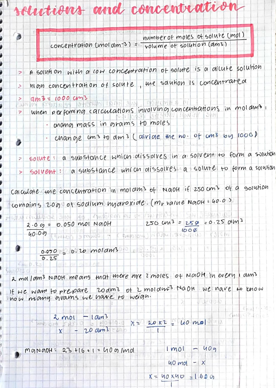 
<p>In chemistry, solutions and concentration are important concepts that are used to describe the mixture of substances. There are differen