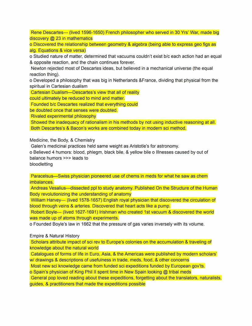 Chapter 16: Toward a New
Worldview
16.1 Major Breakthroughs of the Scientific Revolution
Scientific Thoughts in 1500
Prior to 1500, understa