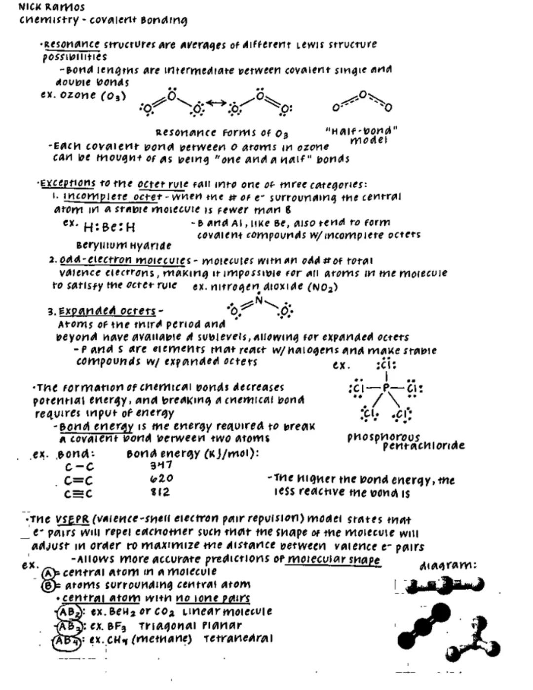 NICK Ramos
chemistry-covalent Bonding
ex.
A chemical borld is a force of attraction between atoms or ions.
Bonds Form via sharing of eteckke