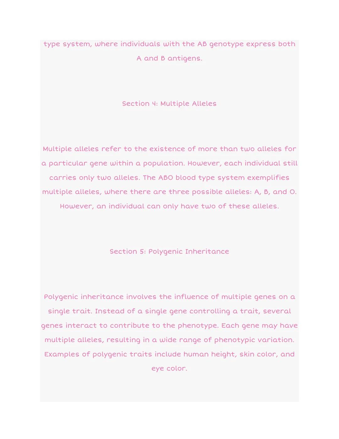 5.4 Non-Mendelian Genetics
P
AA
F1 Aq
F2
(AA) Aa
X
Aa
αα
Aa
αα
Section 1: Introduction to Non-Mendelian Genetics
Non-Mendelian genetics refe