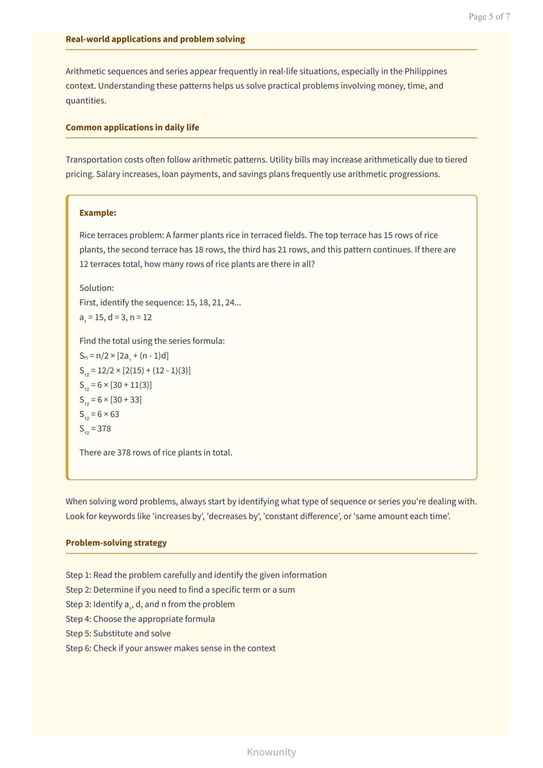 Arithmetic sequences and series: Finding patterns in numbers
Learn to identify, analyze, and work with arithmetic sequences and series
What 