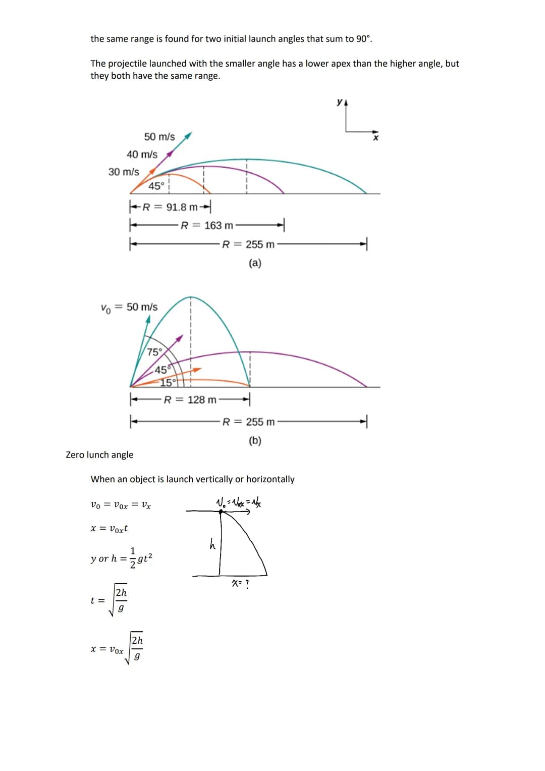 4.3 Projectile motion
Monday, April 10, 2023 9:04 AM
Projectile motion: motion of an object thrown or projected into the air, subject only t