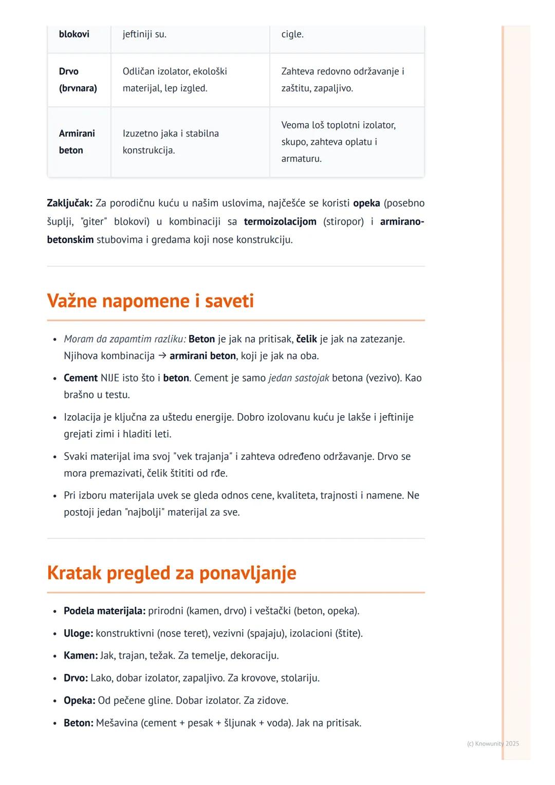 # Građevinski materijali

Uvod u građevinske materijale

Građevinski materijali su sve supstance, prirodne ili veštačke, koje koristimo za
i