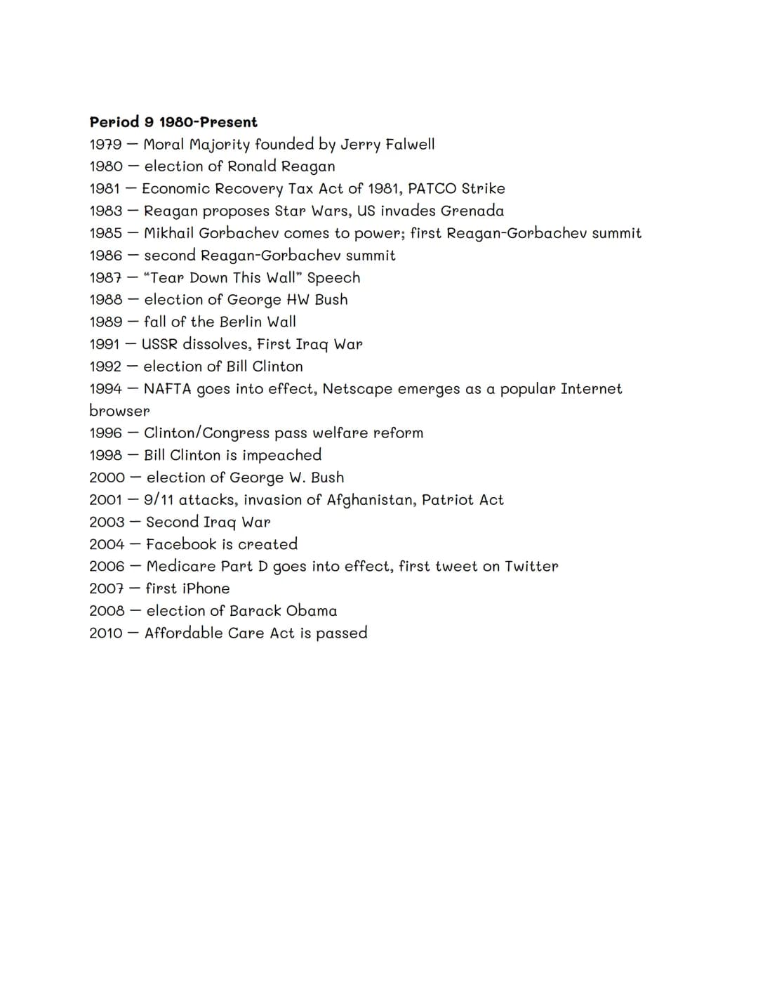 APUSH Timeline
Period 1 1491-1607
1492 Columbus Arrived in the Americas
1500s Emergence of Atlantic Slave Trade
1512 Encomienda System Estab