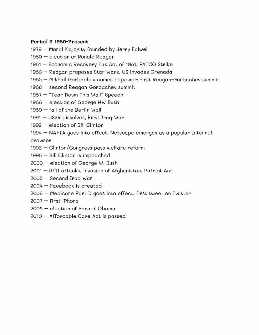 APUSH Timeline
Period 1 1491-1607
1492 Columbus Arrived in the Americas
1500s Emergence of Atlantic Slave Trade
1512 Encomienda System Estab