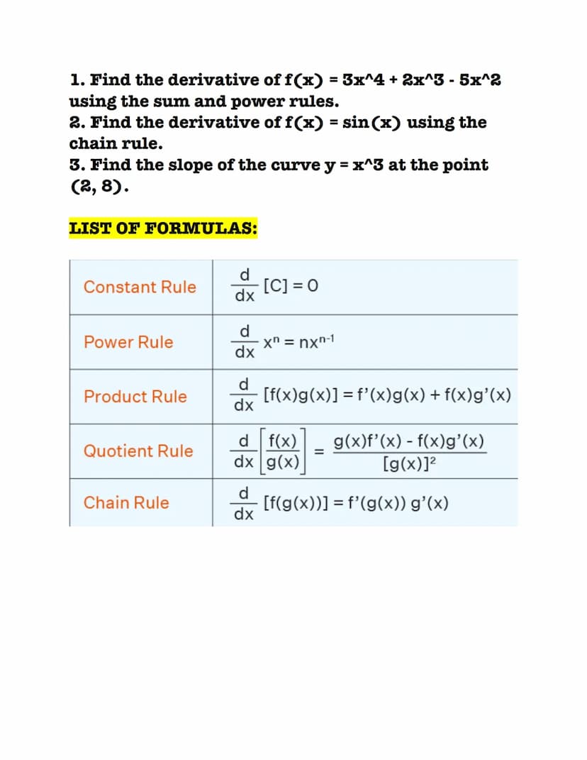 Study Note: Understanding Differentiation
INTRODUCTION:
• Differentiation is a mathematical concept that
deals with calculating the rate at 