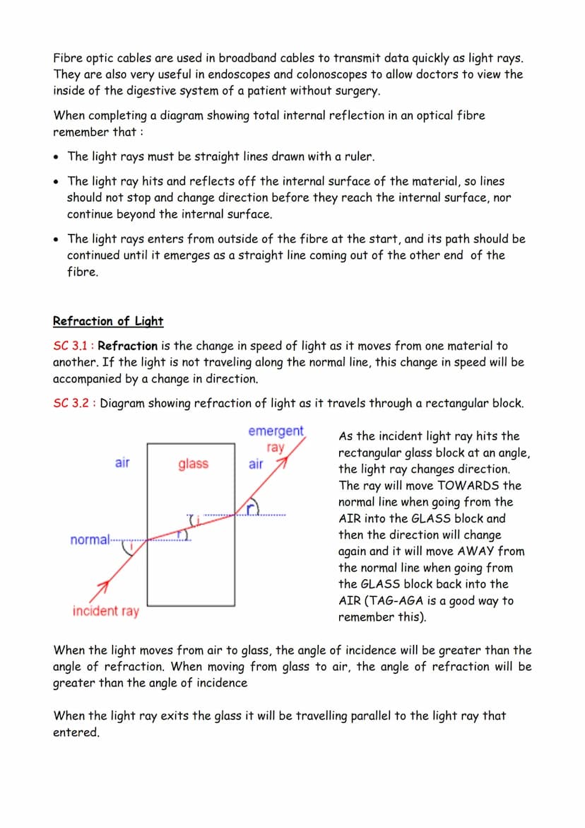 SC 1.1 Facts about light :
Light waves travel in straight lines that we call light rays.
The sun and light bulbs are described as light sour