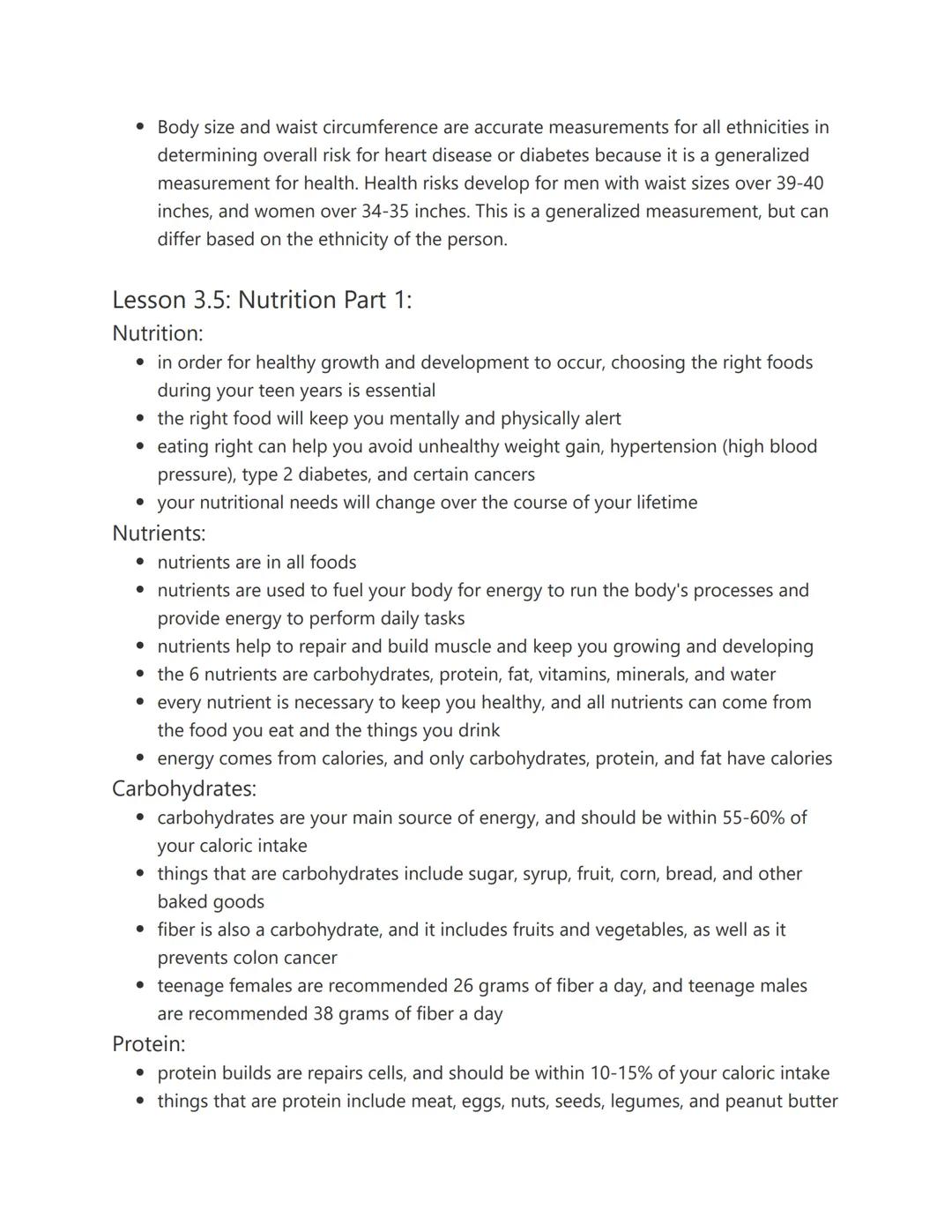 Unit 3
Unit 3:
Lesson 3.1: Body Composition Lesson:
Understanding Body Composition:
• your body fat percentage is similar to your resting he