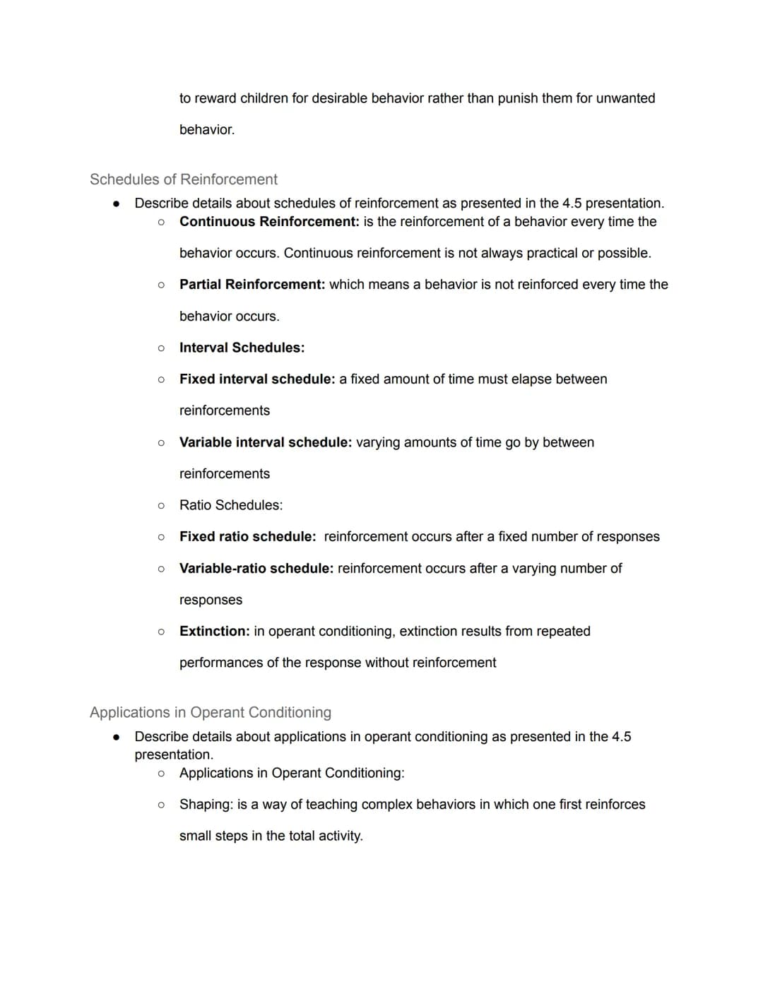 Unit 4: Learning and Memory - Guided Notes
4.1 Classical Conditioning
Classical Conditioning
● Describe details about classical conditioning