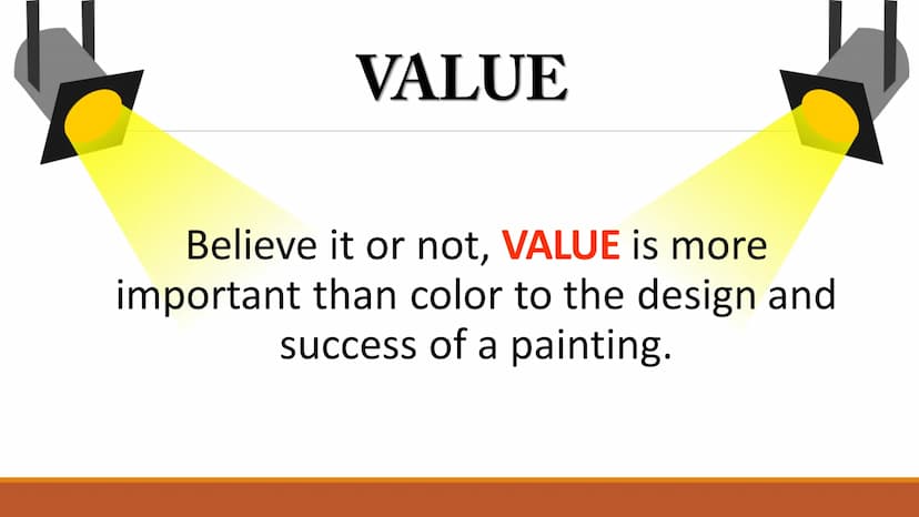 
<p>The Building Blocks of Composition in Arts</p>
<h2 id="thevisualelementvalue">The Visual Element - Value</h2>
<p>Value is an element of 