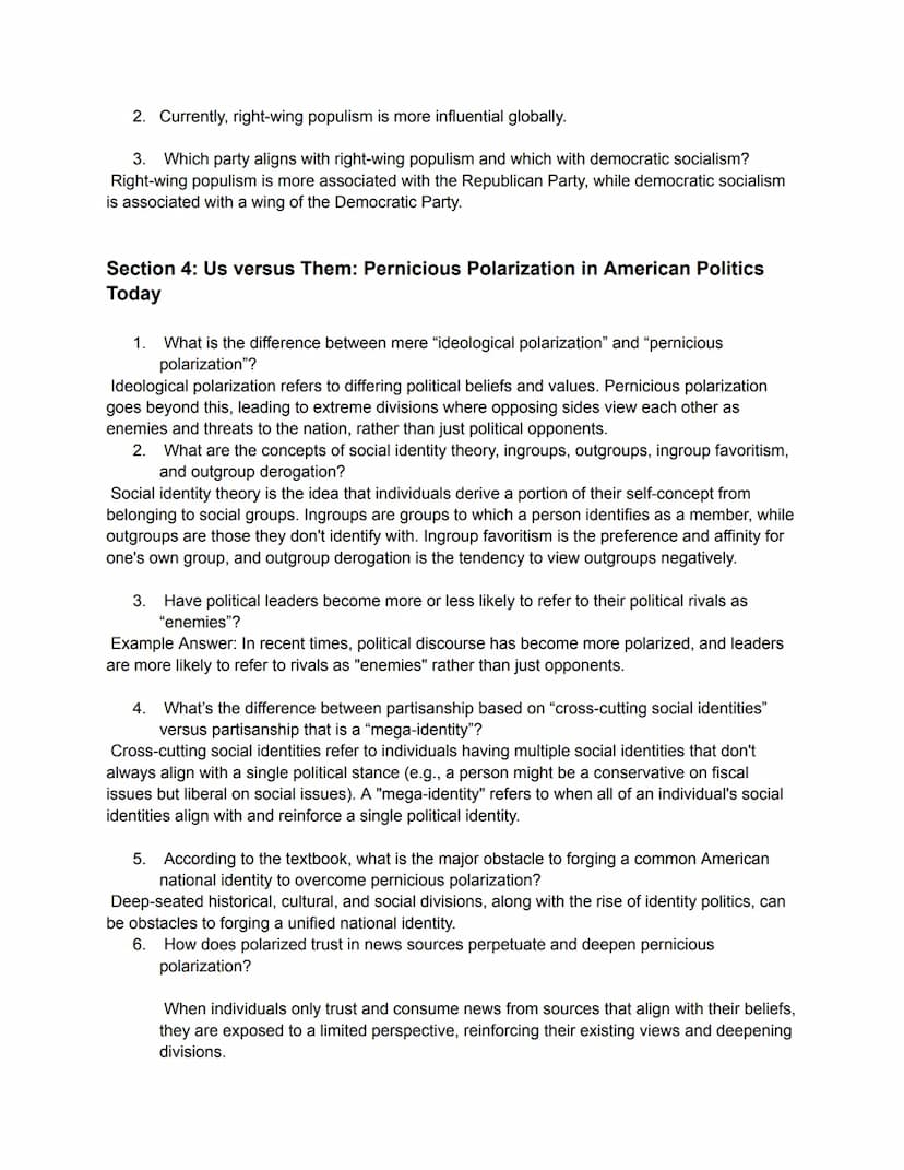 Ch. 1: An Introduction to American Government
Section 2: What is Government?
1. What are the legislatures of the federal government and Geor