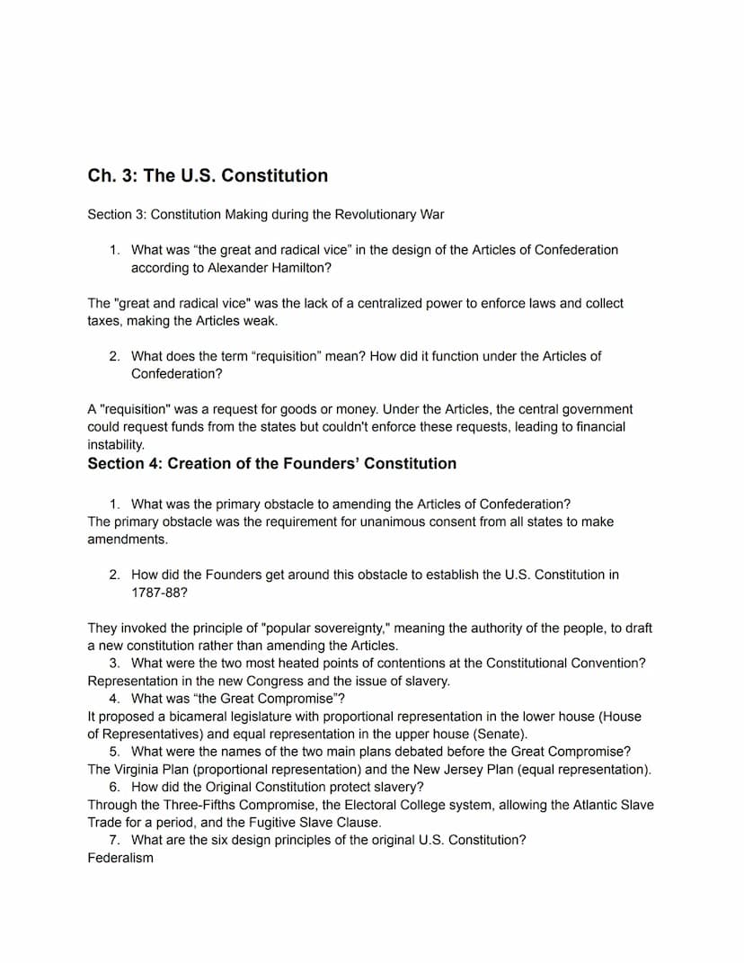 Ch. 1: An Introduction to American Government
Section 2: What is Government?
1. What are the legislatures of the federal government and Geor