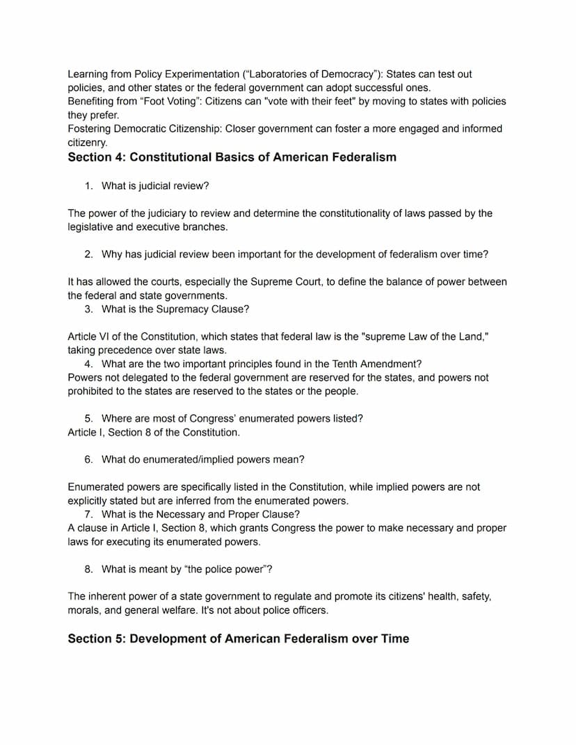 Ch. 1: An Introduction to American Government
Section 2: What is Government?
1. What are the legislatures of the federal government and Geor