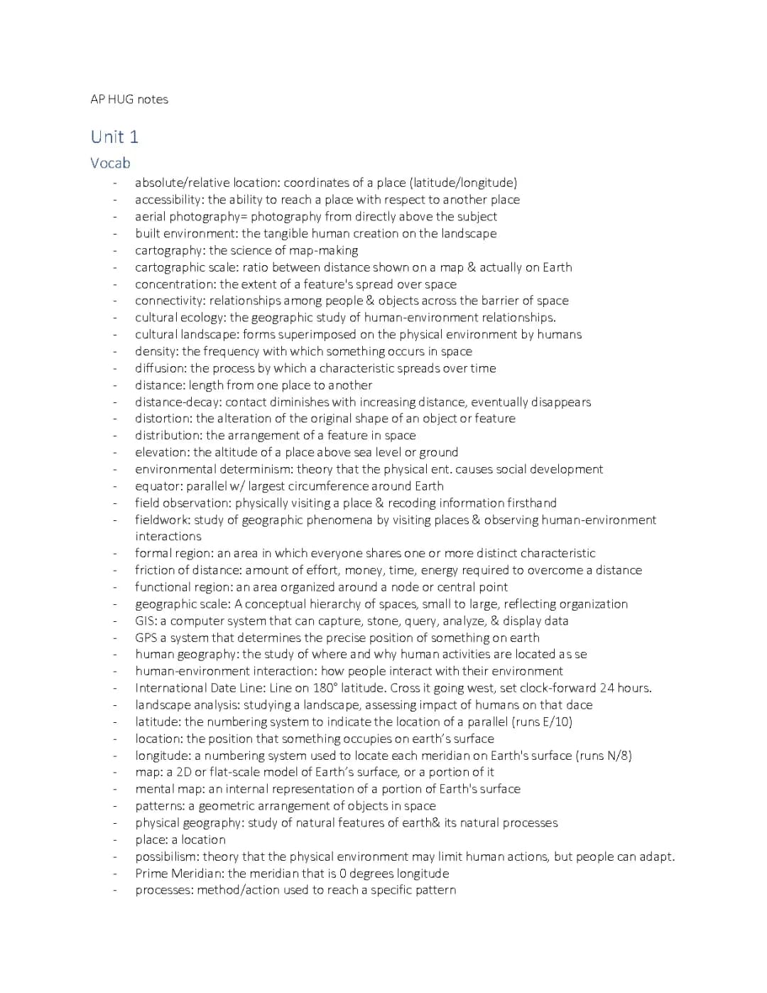 Your Ultimate AP Human Geography Study Guide and Unit Summaries