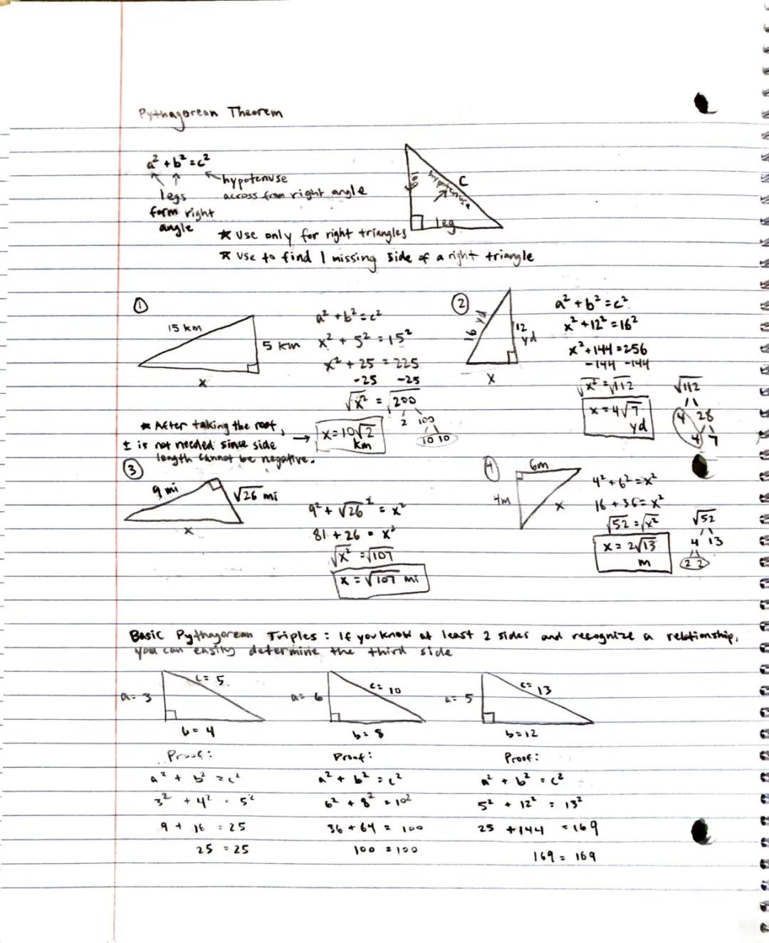 Fun with Pythagorean Theorem: Easy Notes & Real-Life Examples for Kids