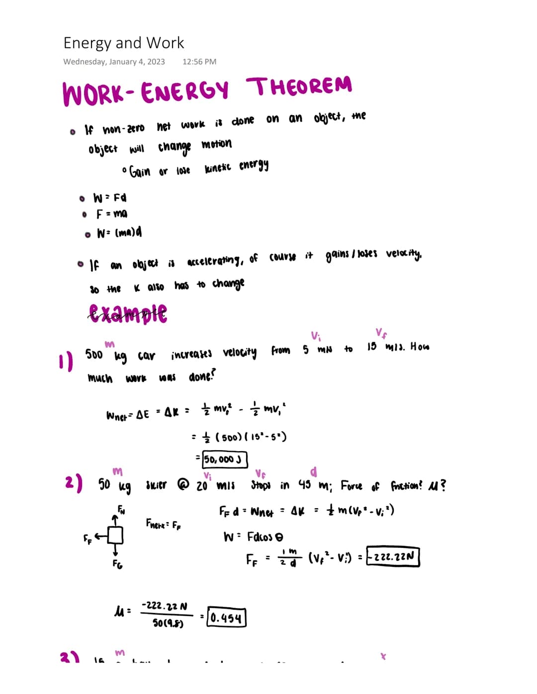 
<p>In physics, there is a fundamental relationship between energy and work, known as the work-energy theorem. This theorem states that if a