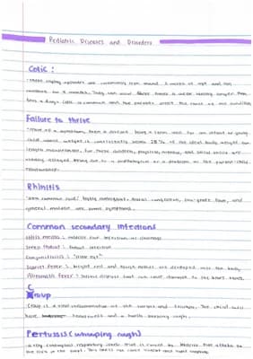 Know Lesson 14: Pediatric Diseases and Disorders  thumbnail