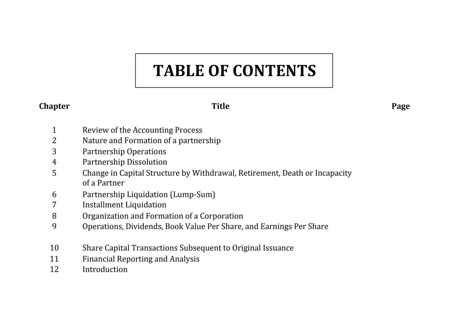 Accounting for
PARTNERSHIP
and
CORPORATION
2014 edition
Gloria J. Tolentino-Baysa
Ma. Concepcion Yamat Lupisan
ACCCOUNTING FOR
PARTNERSHIP a