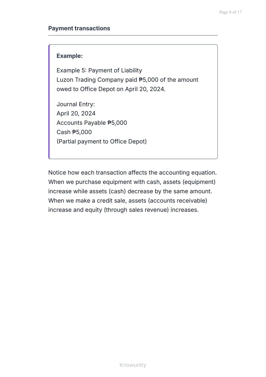 The Accounting Cycle: Journalizing and Posting to the
Ledger
Master the first two steps of the accounting
cycle process
What you will learn
