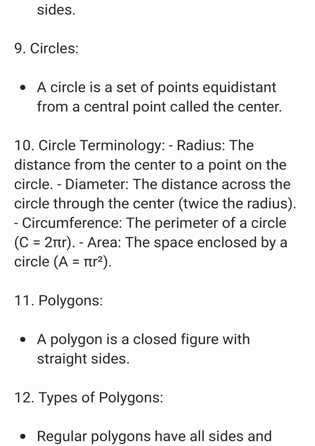 
<p>If you are studying high school geometry and need a comprehensive study guide, you can download the high school geometry study notes PDF