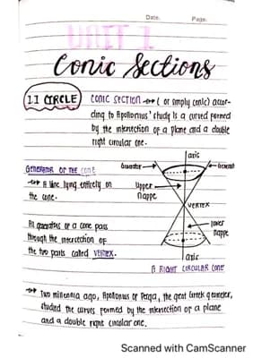 Know CONIC SECTIONS  thumbnail
