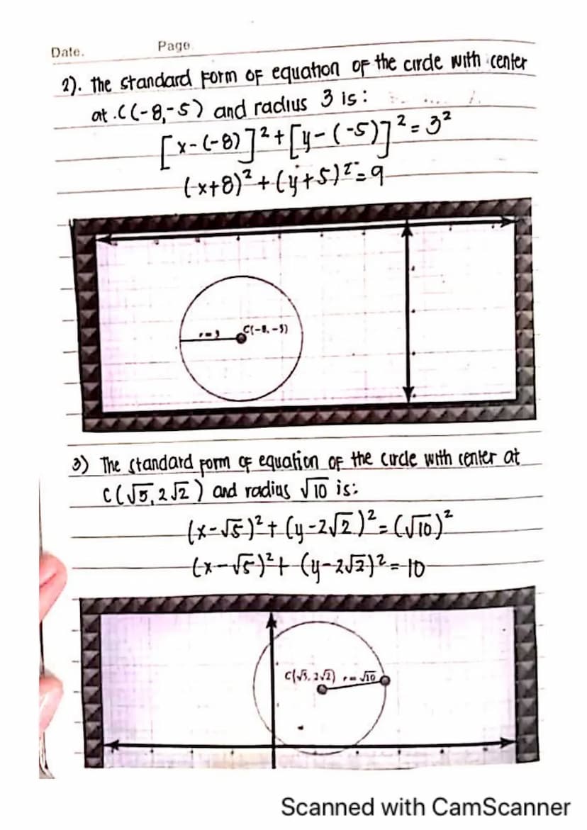 GENERATOR OF THE CONE
eve A line lying entirely on
the cone
Conic Sections
11 CIRCLE) CONIC SECTION ( or simply conic) accor-
cling to Apoll