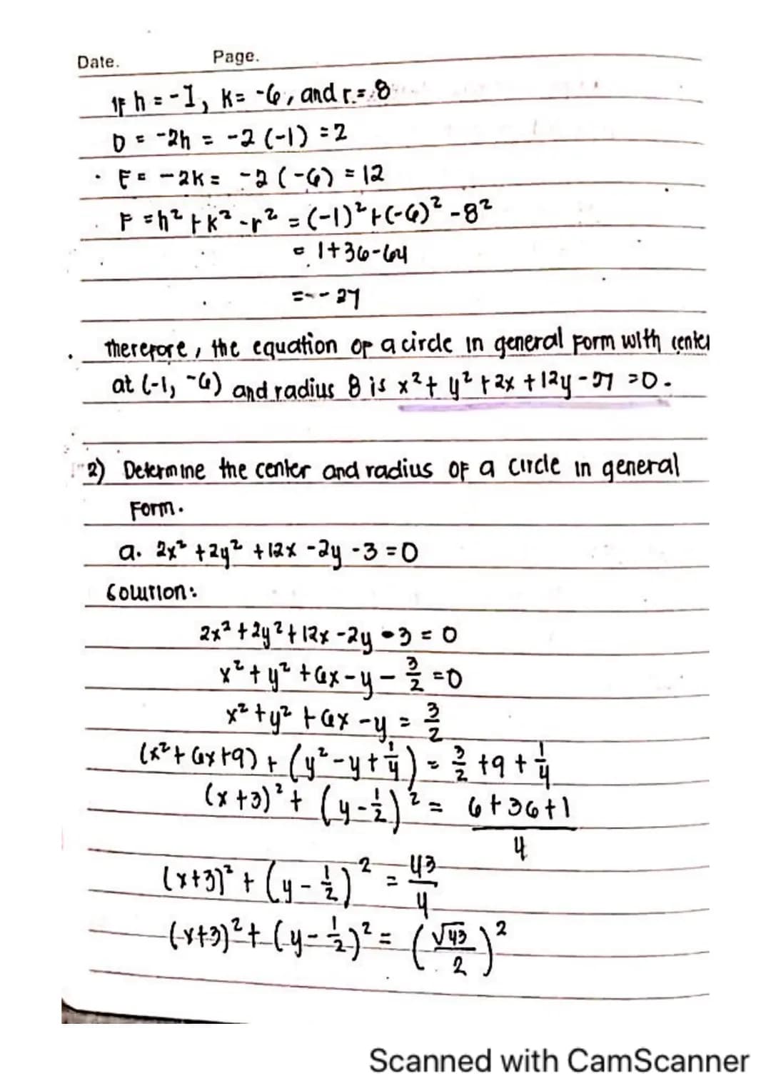 GENERATOR OF THE CONE
eve A line lying entirely on
the cone
Conic Sections
11 CIRCLE) CONIC SECTION ( or simply conic) accor-
cling to Apoll