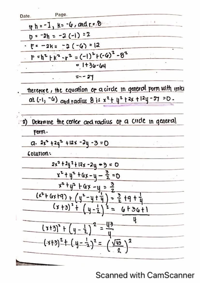 GENERATOR OF THE CONE
eve A line lying entirely on
the cone
Conic Sections
11 CIRCLE) CONIC SECTION ( or simply conic) accor-
cling to Apoll