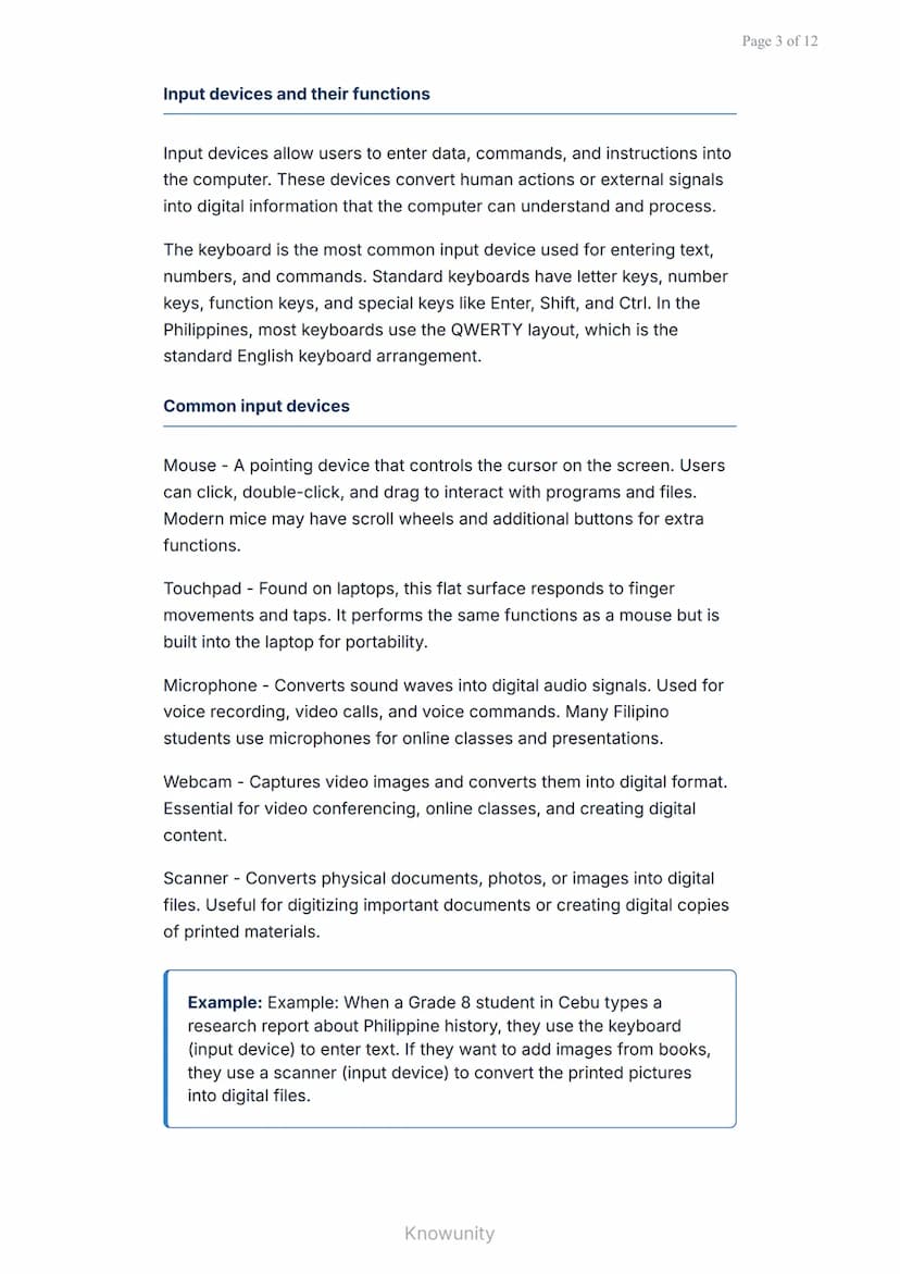 Computer fundamentals: Basic parts and functions of a computer
Learn the essential components and functions of
computer systems
What you wil