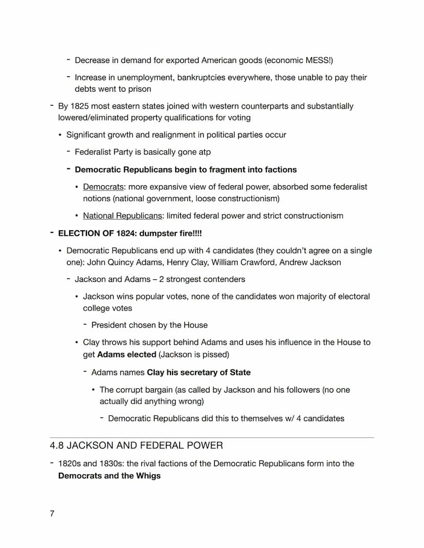 AP US HISTORY 2023
UNIT 4: 1800-1848
4.2 RISE OF POLITICAL PARTIES AND THE AGE OF JEFFERSON
- First two presidents were both Federalists
Tho