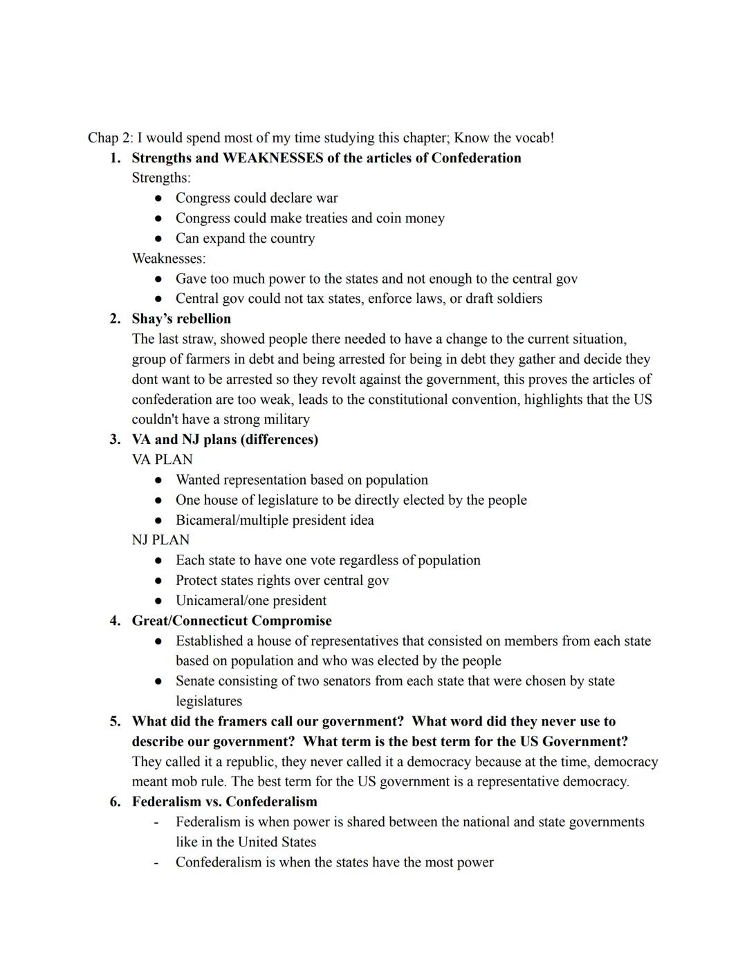 AP US Gov Chap 1 and 2 Study Guide:
Things outside of the text to study:
1. John Locke and his 2nd Treatise; state of nature -
John Locke's 