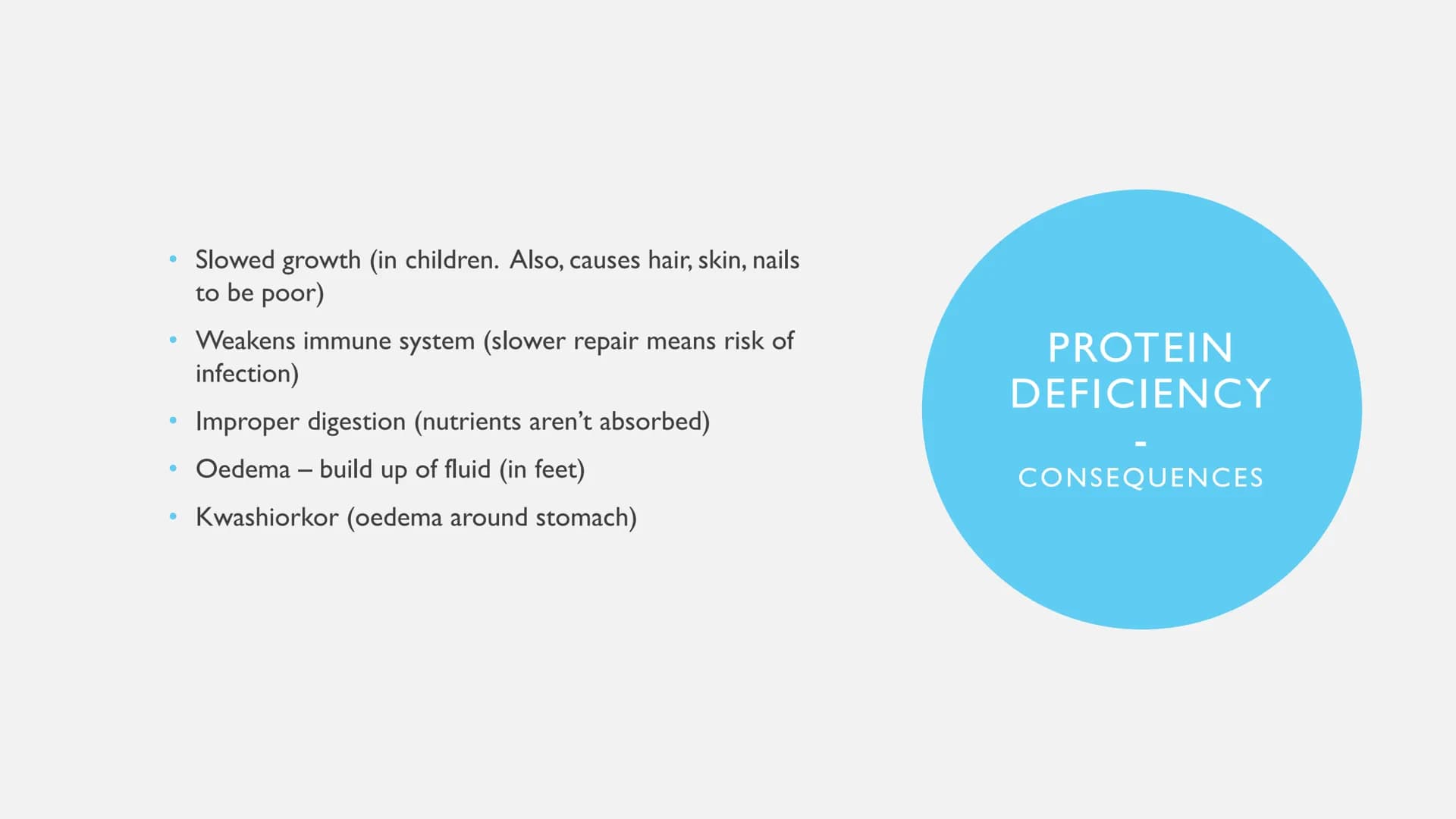 PROTEINS ●
●
Examples: meat, fish, dairy, nuts, seeds, beans
Uses: Growth - nails, hair, muscle mass. Repair - muscles,
tissues, organs. Mai