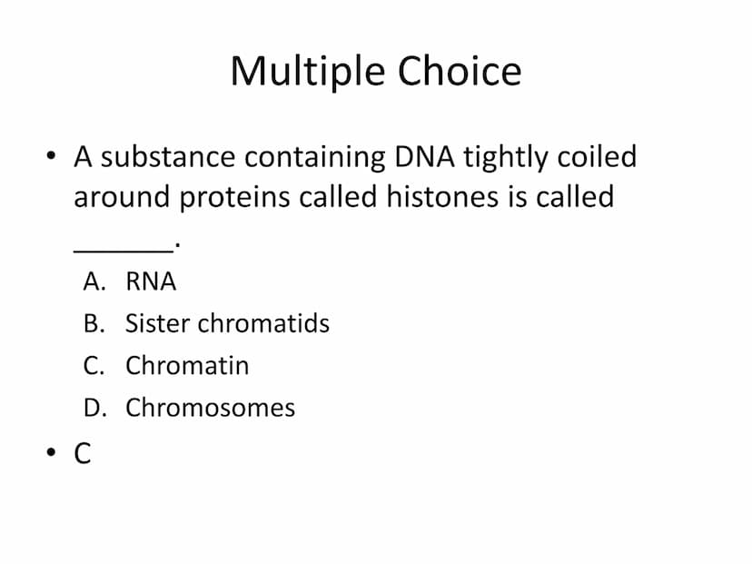 Unit 4 Test Review
The Molecular Basis of Heredity
These are sample test questions and not a complete test review. Multiple Choice
• DNA is 