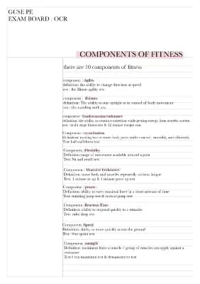 Know COMPONENTS OF FITNESS thumbnail