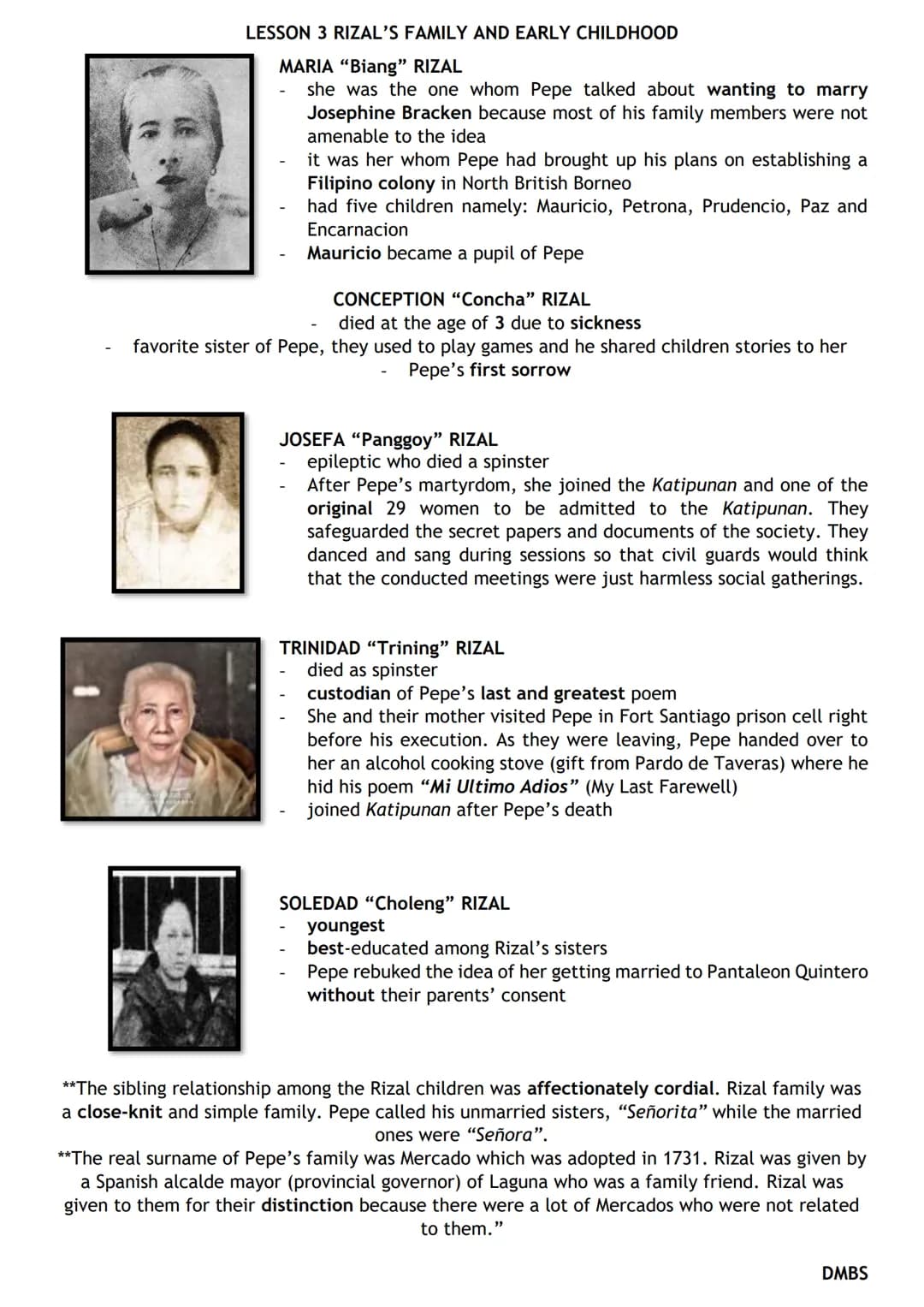 LESSON 3 RIZAL'S FAMILY AND EARLY CHILDHOOD
RIZAL'S GREAT GREAT GRAND PARENTS (PATERNAL SIDE)
Domingo Lam-Co
- immigrant from Fujian, China
